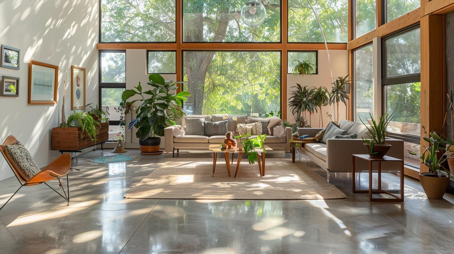 polished concrete close up texture Denver