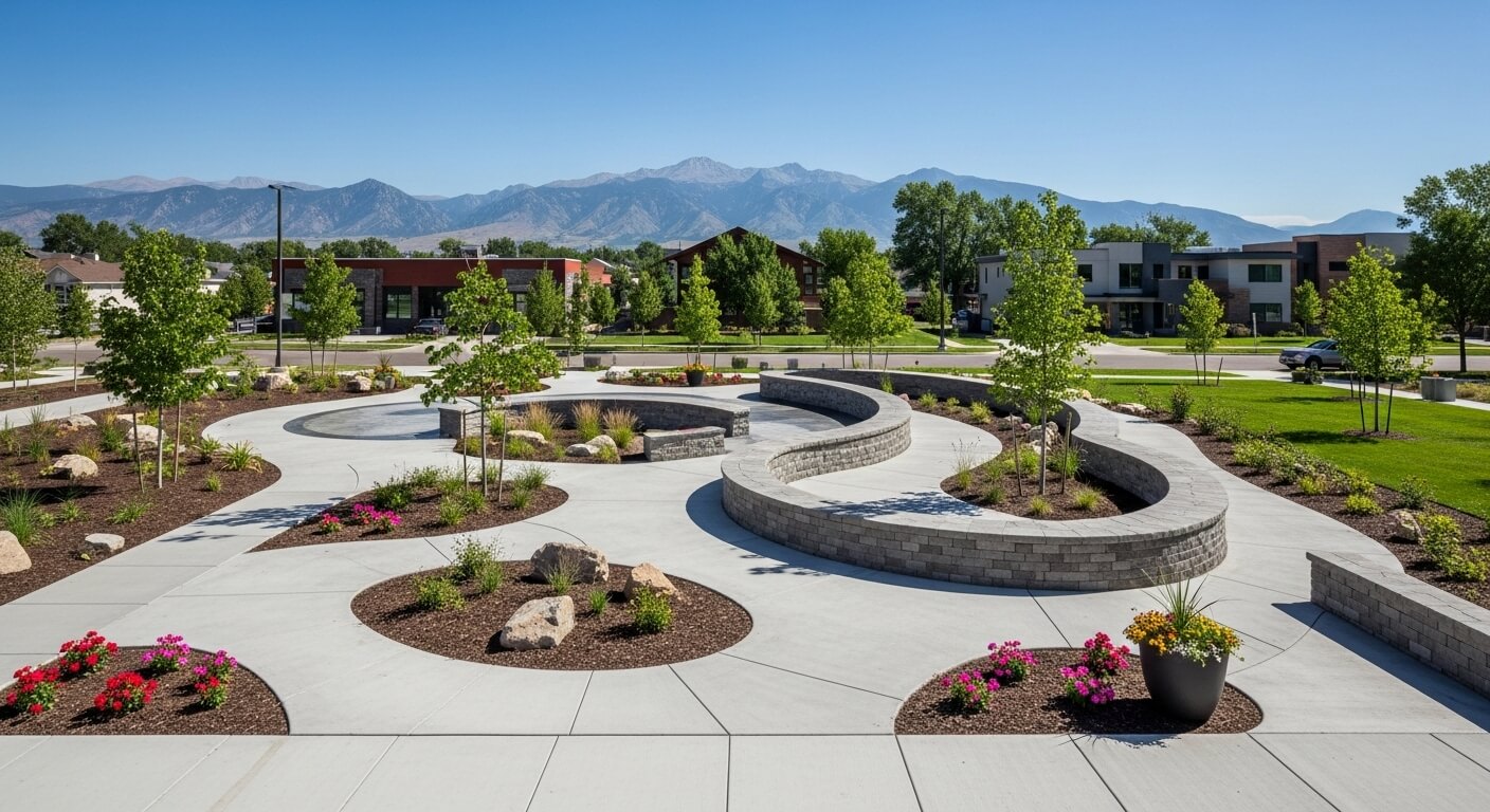 completed stamped concrete patio project