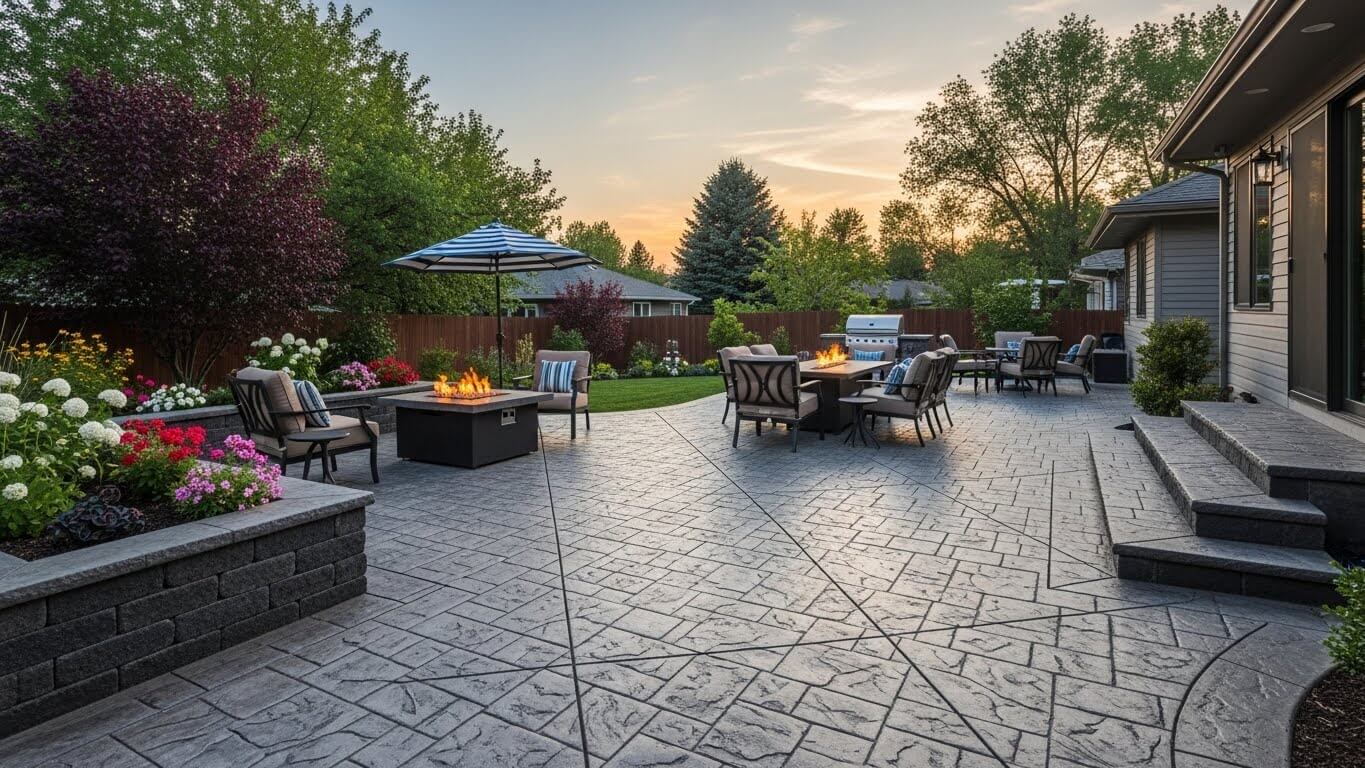 completed concrete resurfacing project