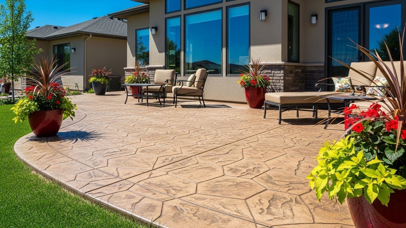 Stamped concrete patio Denver CO