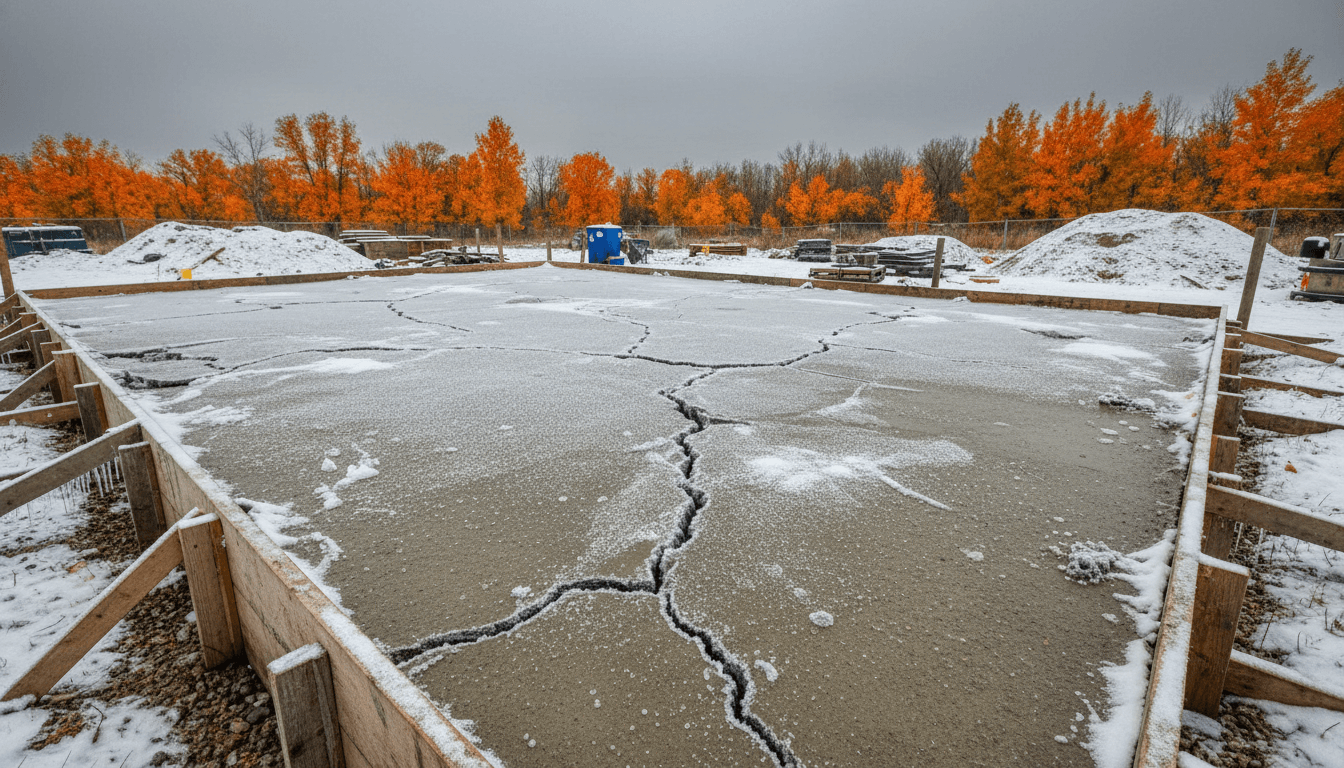 completed concrete repair project